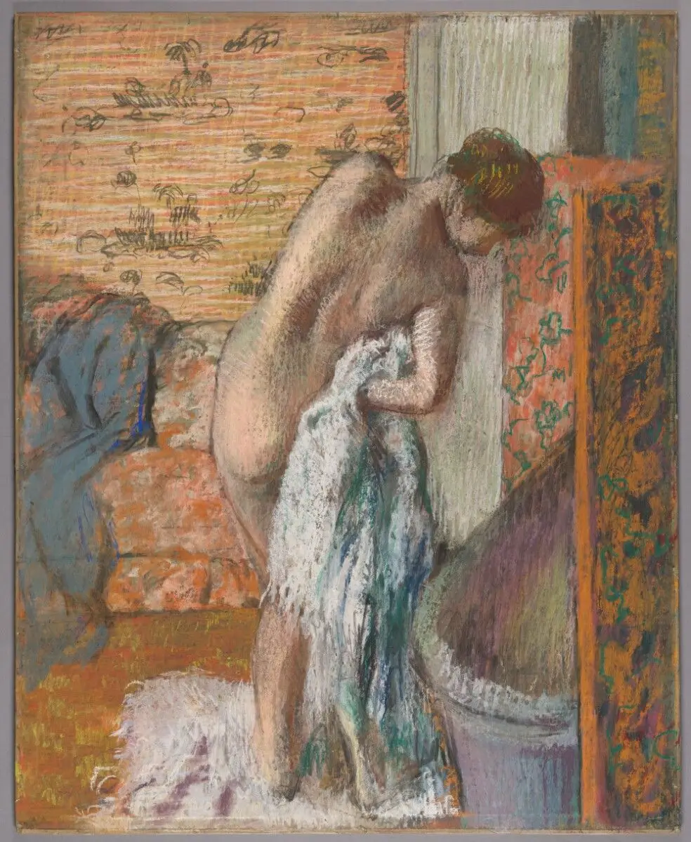 Après le bain (Femme s'essuyant) by Edgar Degas