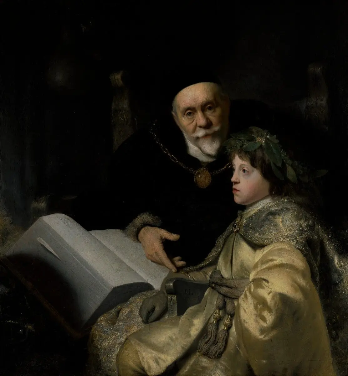 Prince Charles Louis of the Palatinate with his Tutor Wolrad von Plessen in Historical Dress by Jan Lievens