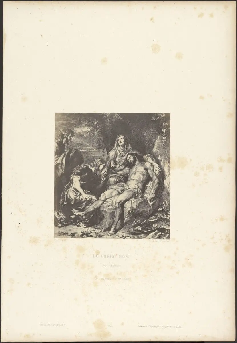 Dying Christ by Van Dyk by J. Houdoit