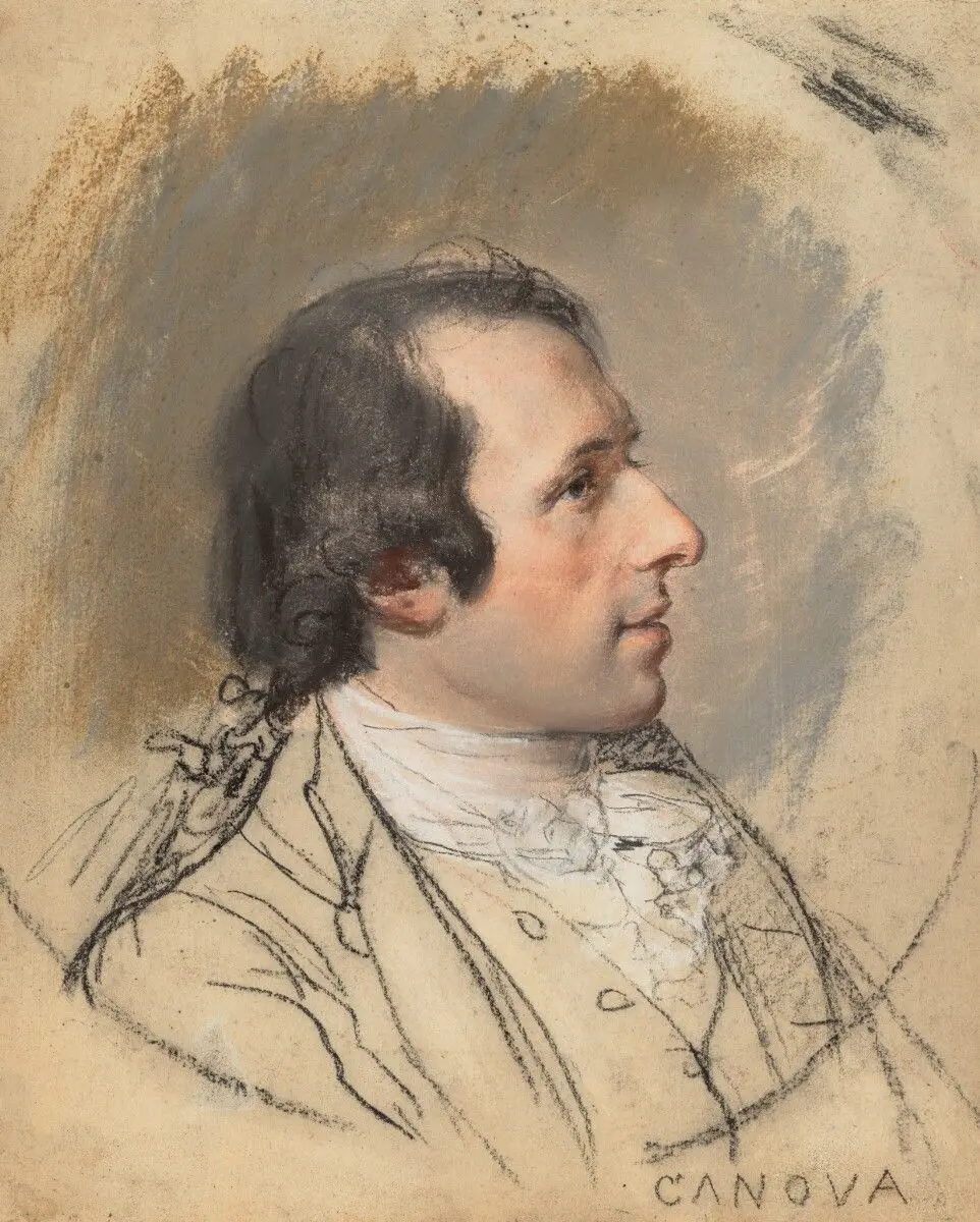 Portrait of Antonio Canova by Hugh Douglas Hamilton