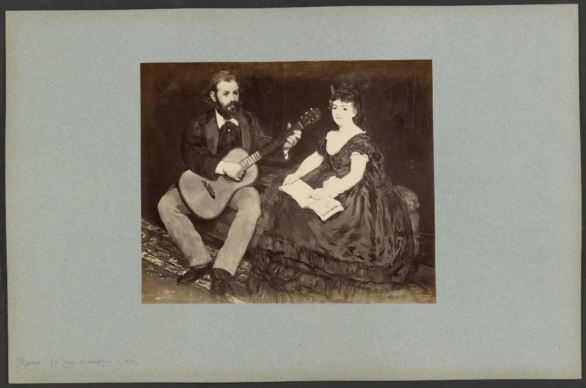 "La Lecon de Musique" par Manet by Anatole Godet