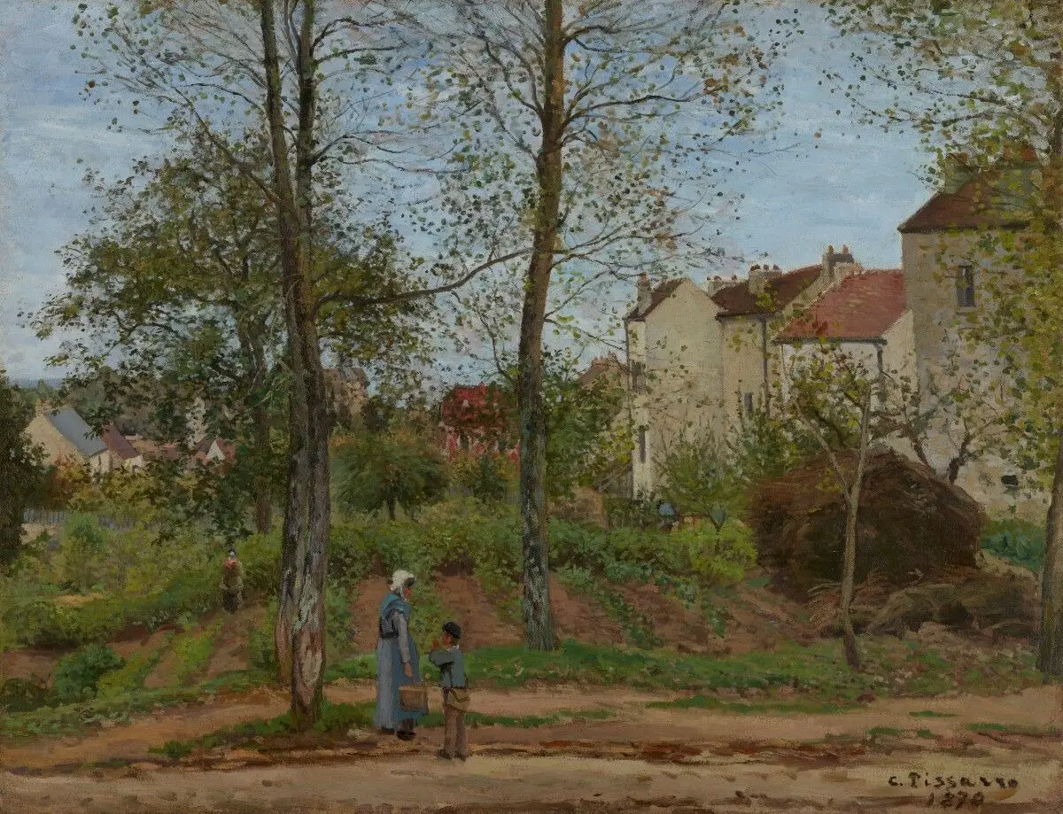 Landscape at Louveciennes (Autumn) by Camille Pissarro