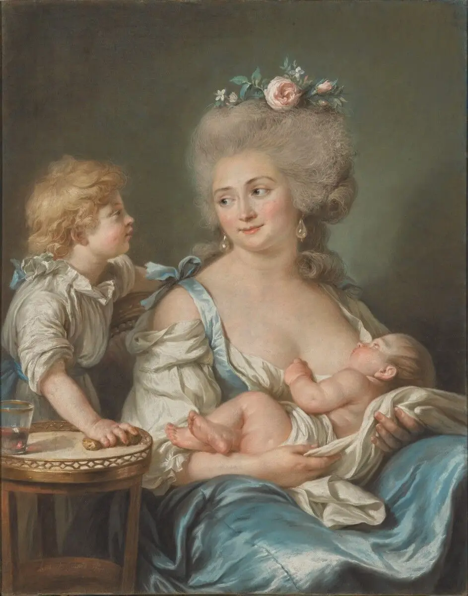 Portrait of Madame Charles Mitoire with Her Children by Adélaïde Labille-Guiard