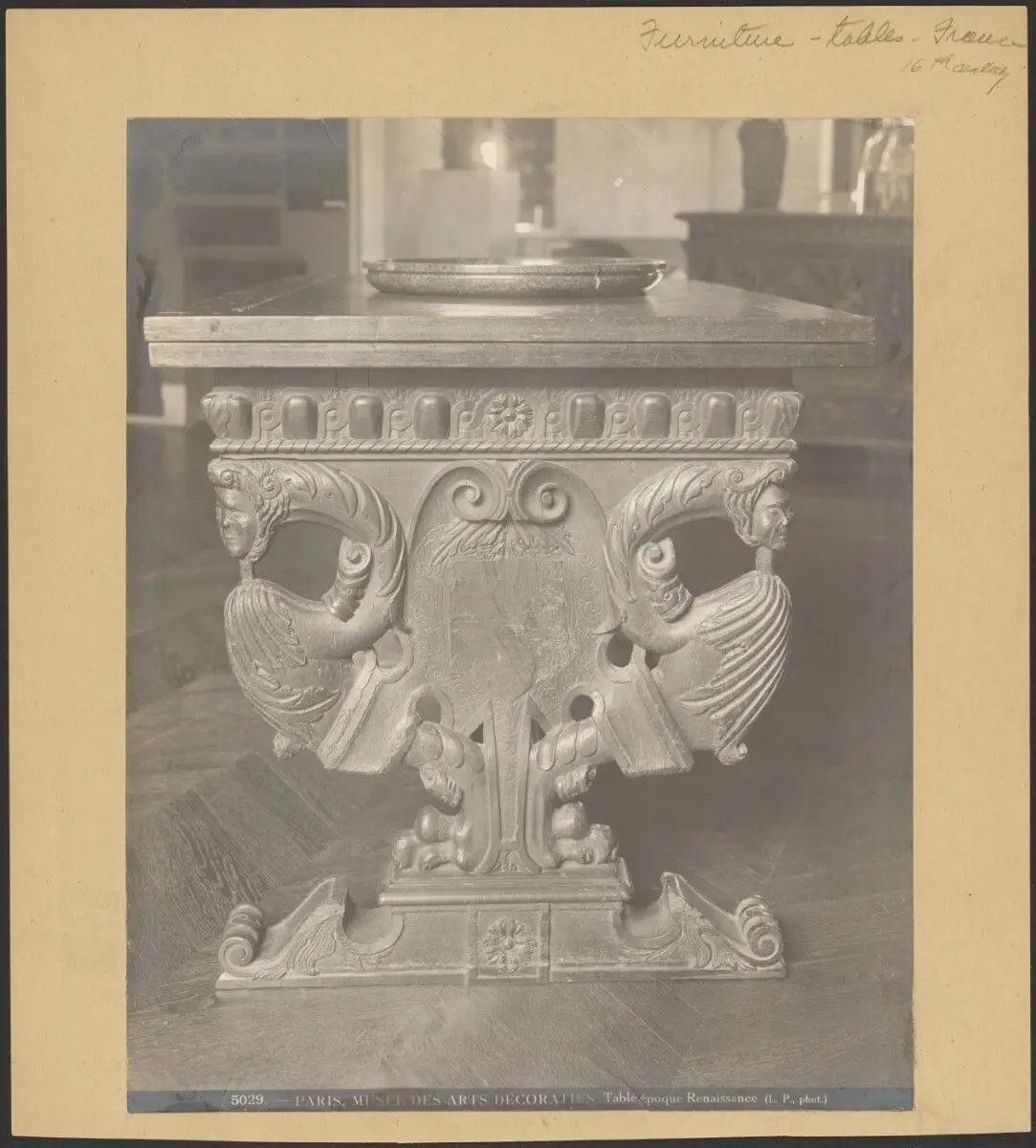 Paris, Musee des Arts Decoratifs, Table epoque Renaissance by Louis Parnard