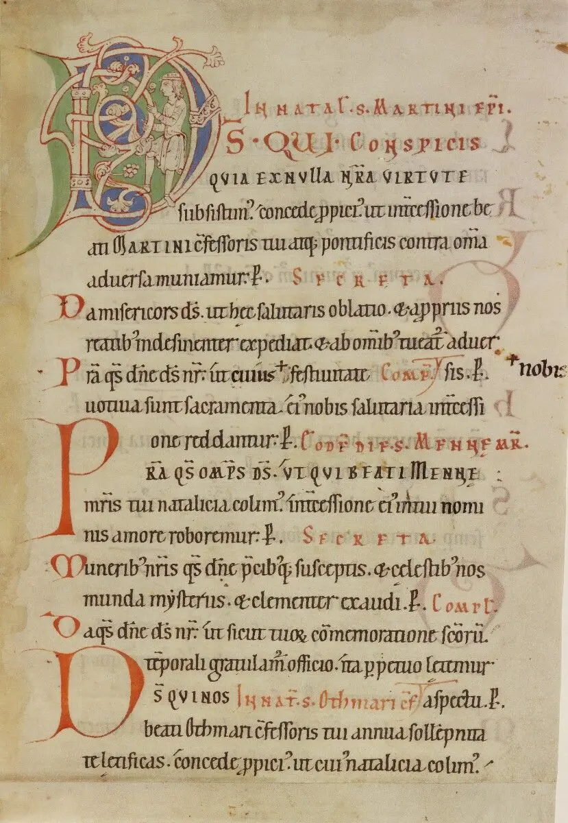 Leaf from a Sacramentary by Unknown