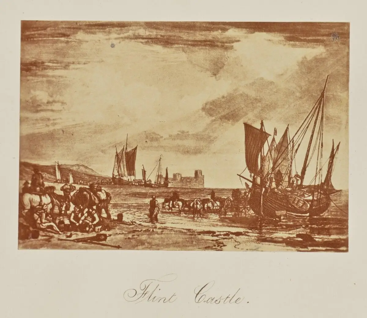 Turner's Liber Studiorum. Flint Castle. by Caroline Bertolacci