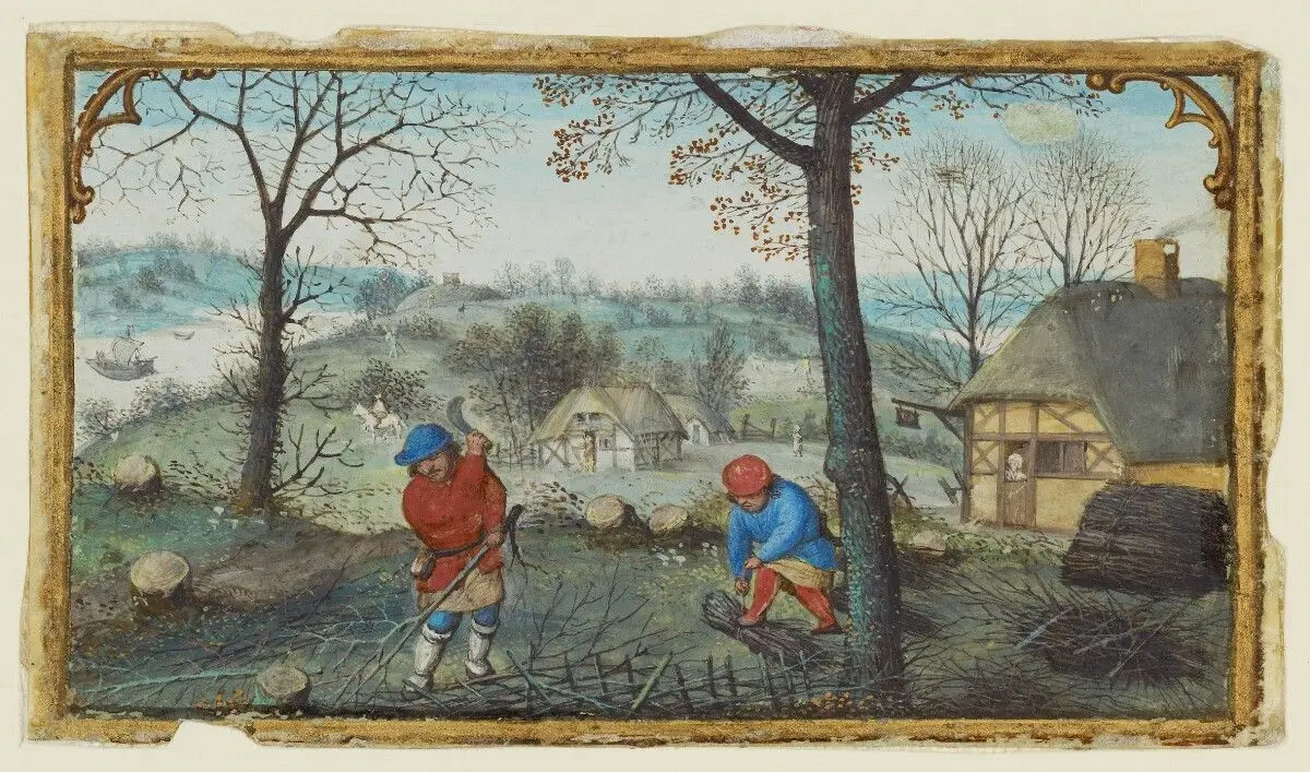 Calendar Miniatures from a Book of Hours by Simon Bening