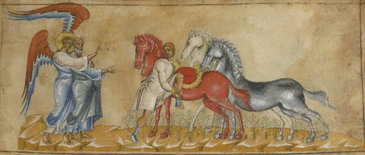 Two miniatures from a Book of Old Testament Prophets by Unknown