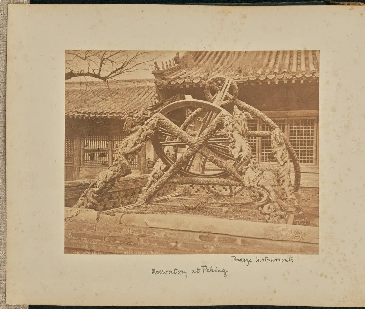 Bronze Instrument. Observatory. Peking by Thomas Child
