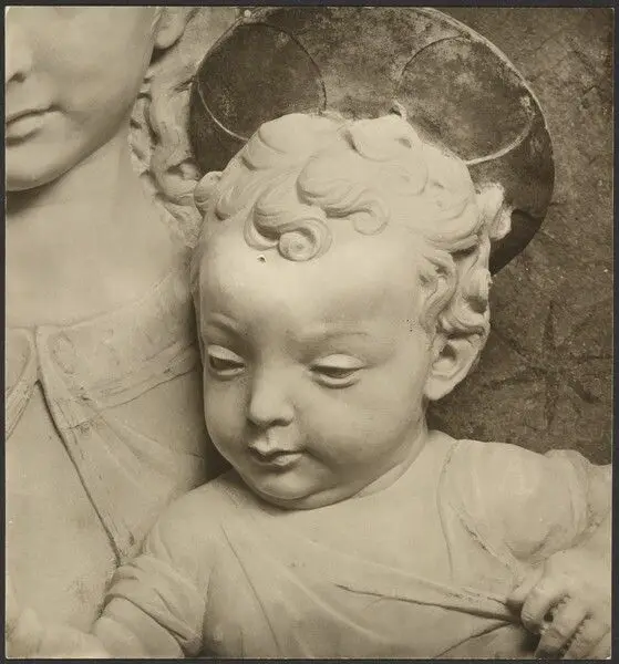 Detail, Christ Child. by Clarence Kennedy