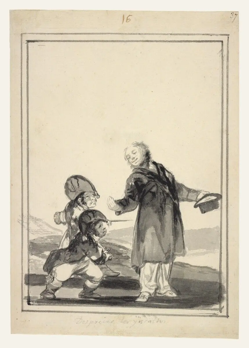 Contemptuous of the Insults by Francisco José de Goya y Lucientes (Francisco de Goya)