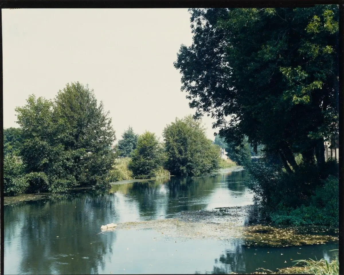 [View along River Huisne] by Stephen Shore