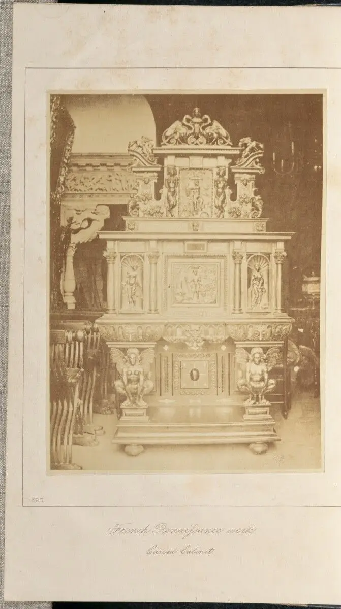 French Renaissance work. Carved Cabinet by Unknown