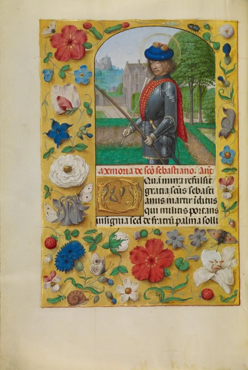 Saint Sebastian by Master of the First Prayer Book of Maximilian