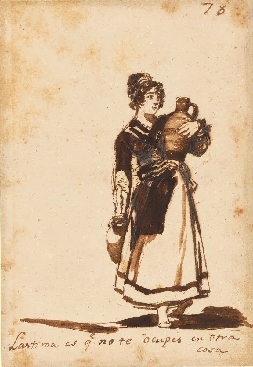 It's a Pity You Don't Have Something Else to Do! by Francisco José de Goya y Lucientes (Francisco de Goya)