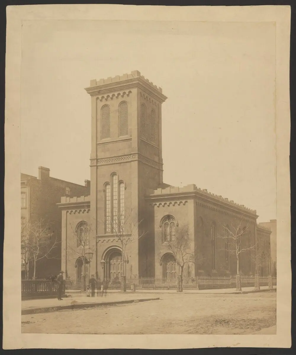 [Church resembling medieval tower] by Unknown