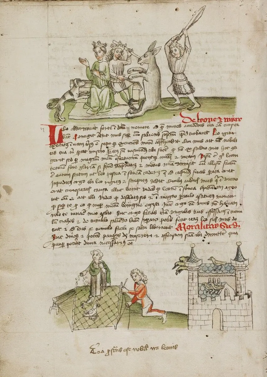 Fables; Exemplum de Tribus Latronibus; Defensio Curatorum Adversus Fratres Mendicantes, 1357; De Balsamo (Ch. 7 of De Mirabilibus); homilies on the Gospel of Luke; De septem sacramentis; and others by Unknown; Aesop