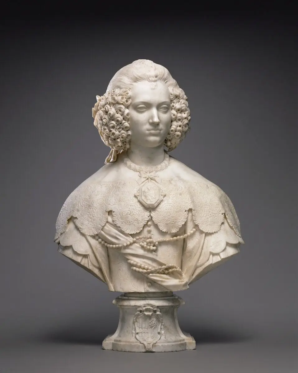 Bust of Maria Cerri Capranica by Alessandro Algardi