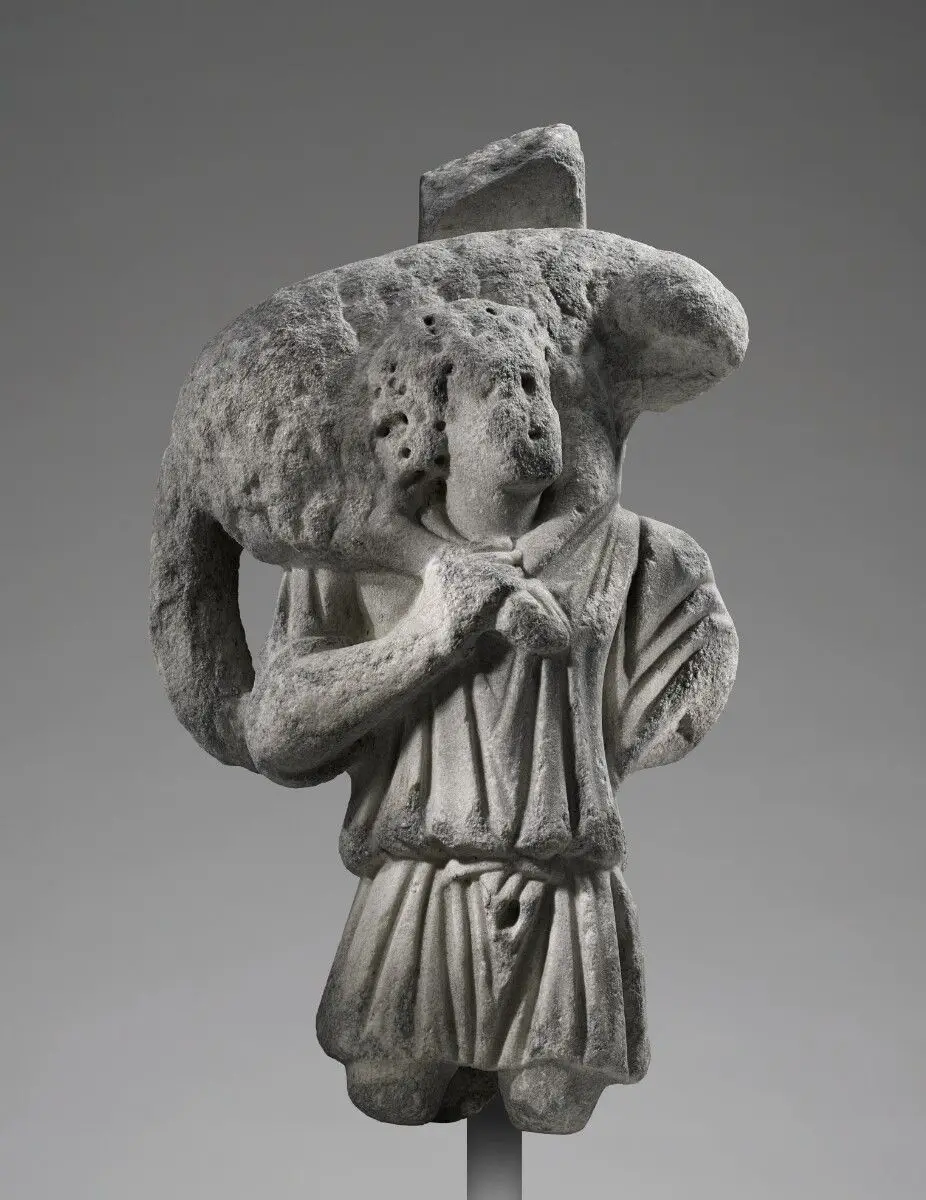 Furniture Support Shaped as a Good Shepherd by Unknown