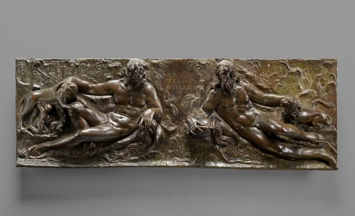 Allegory of The Tiber and Arno by Bartolomeo Ammannati