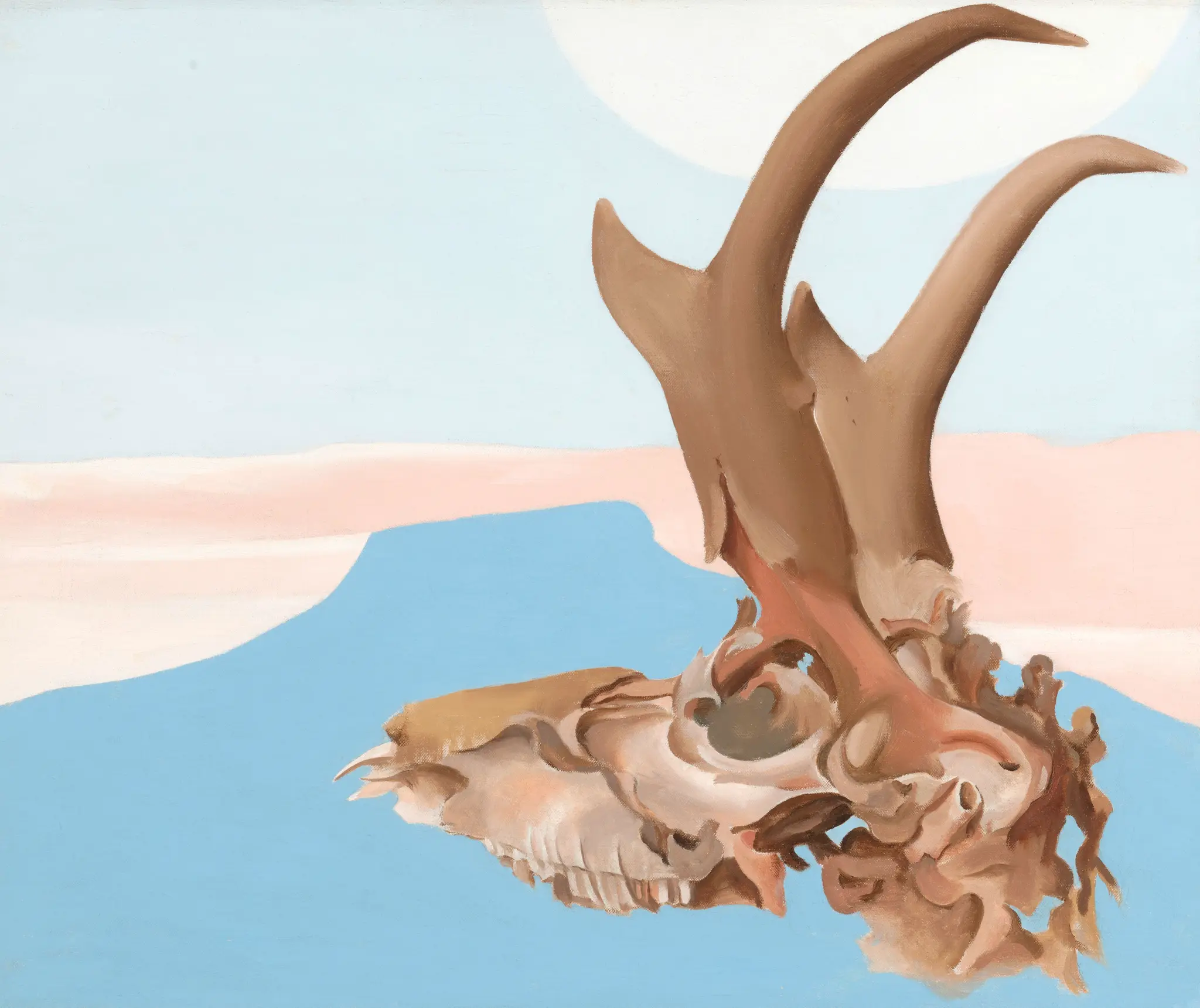 Antelope Head with Pedernal by Georgia O'Keeffe