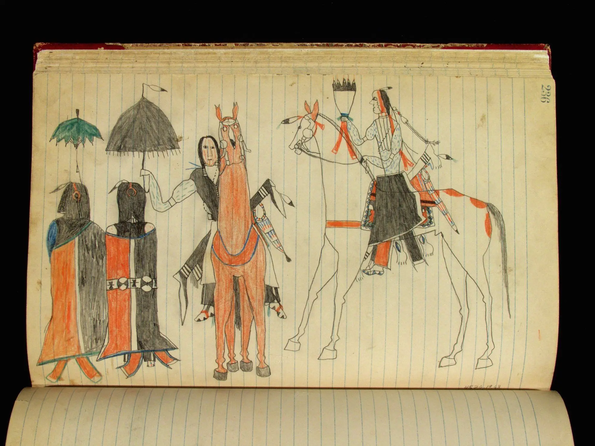 Fort Reno Ledger Drawing by Unknown