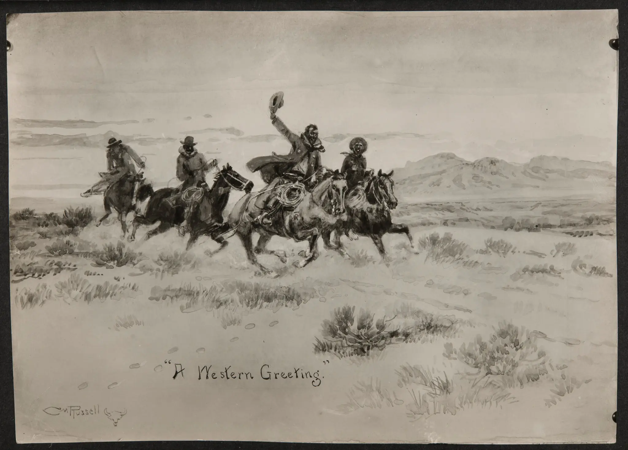 A Western Greeting' by Unknown