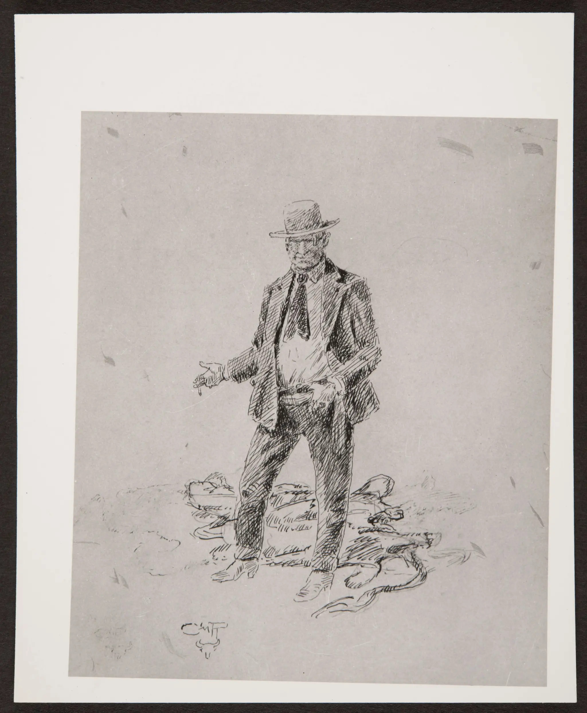 Charles M. Russell Self Portrait by Unknown