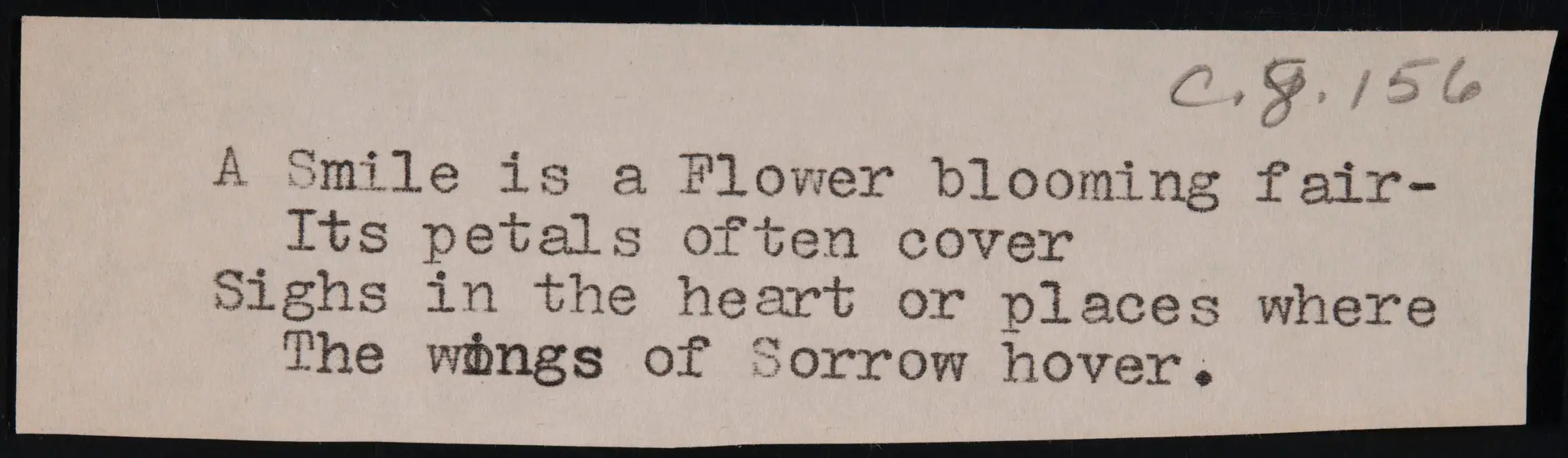 Flower Poem by American
