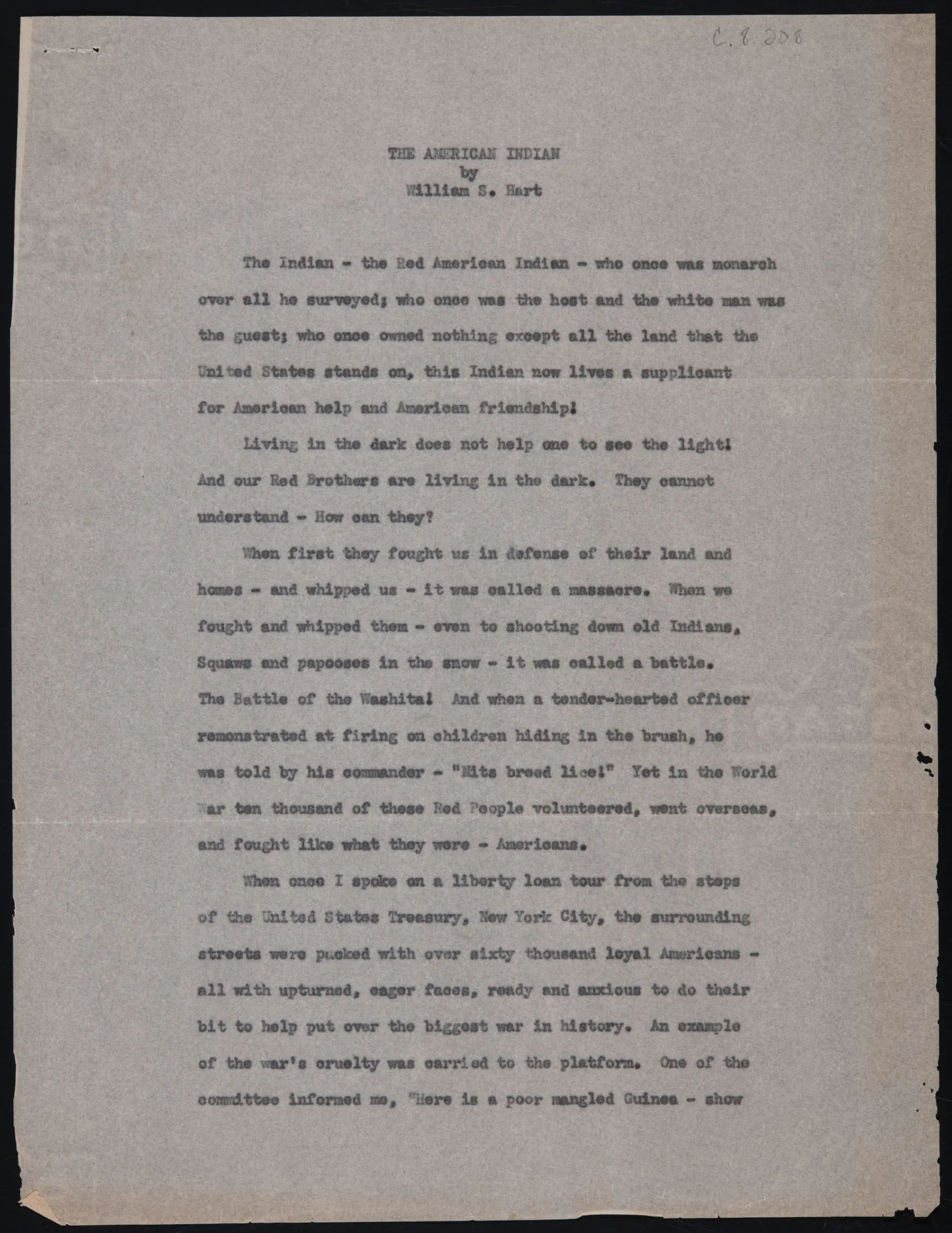 The American Indian by American