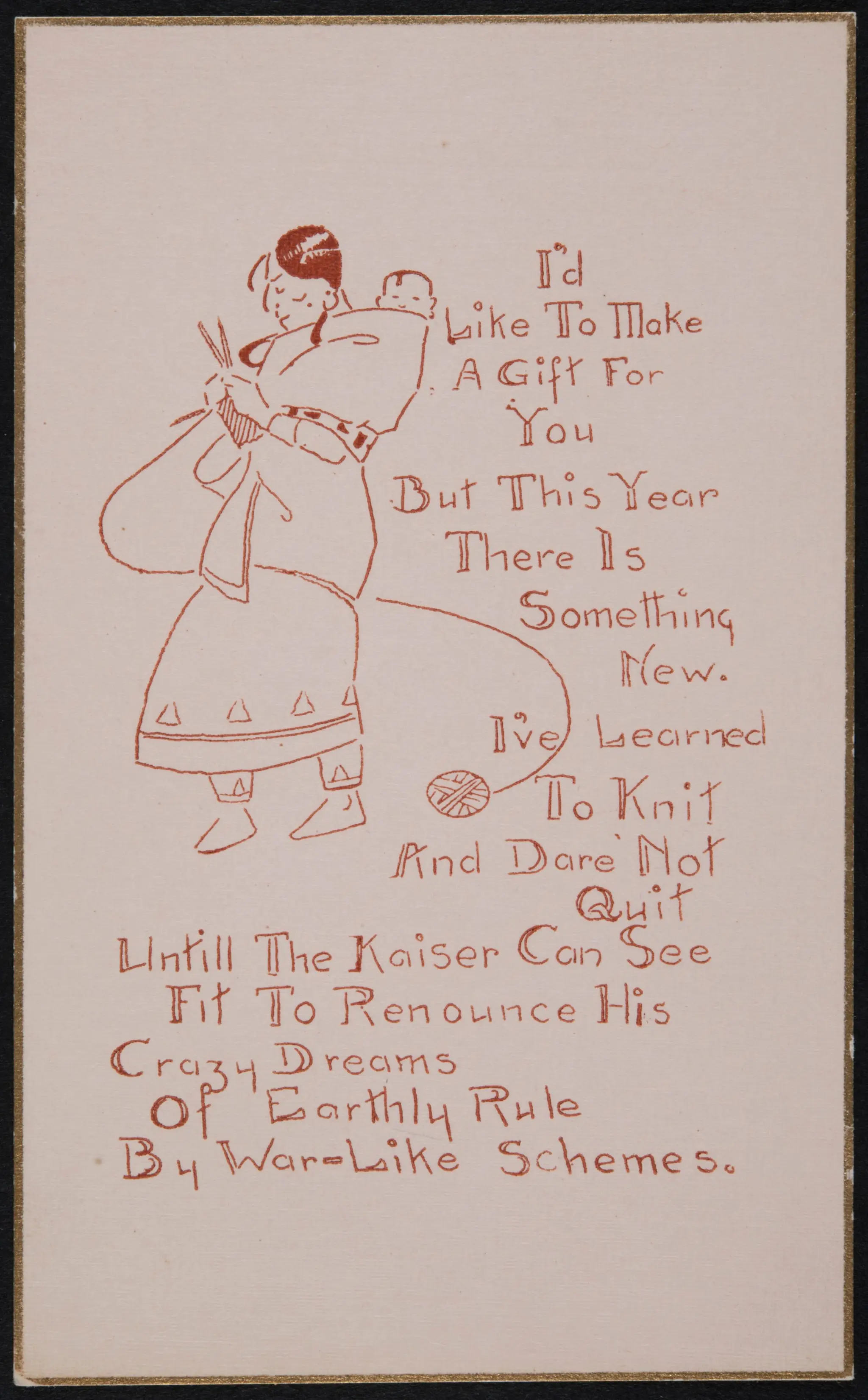 Poem with drawing by American