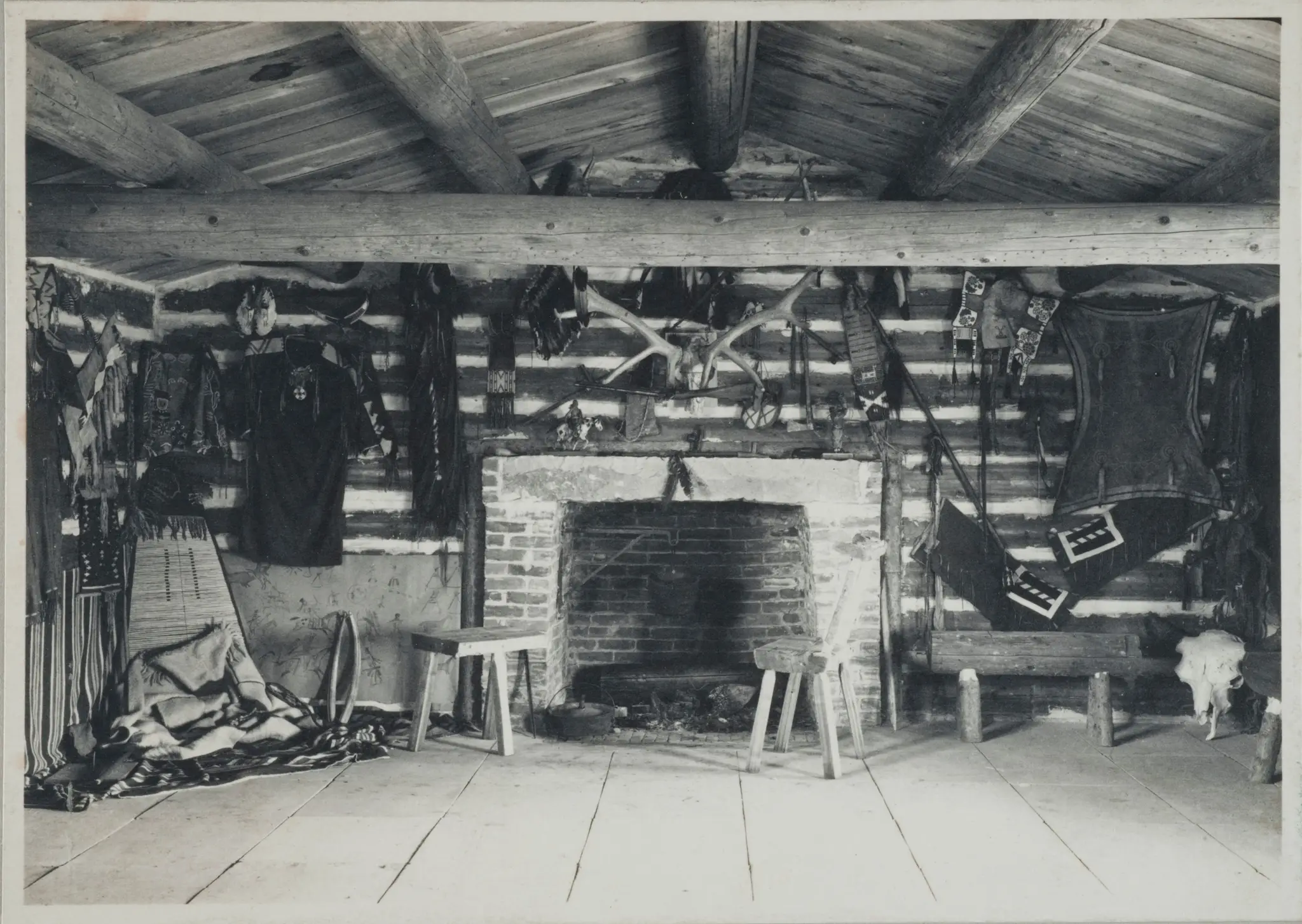 Interior of Charles M. Russell's Studio by Unknown