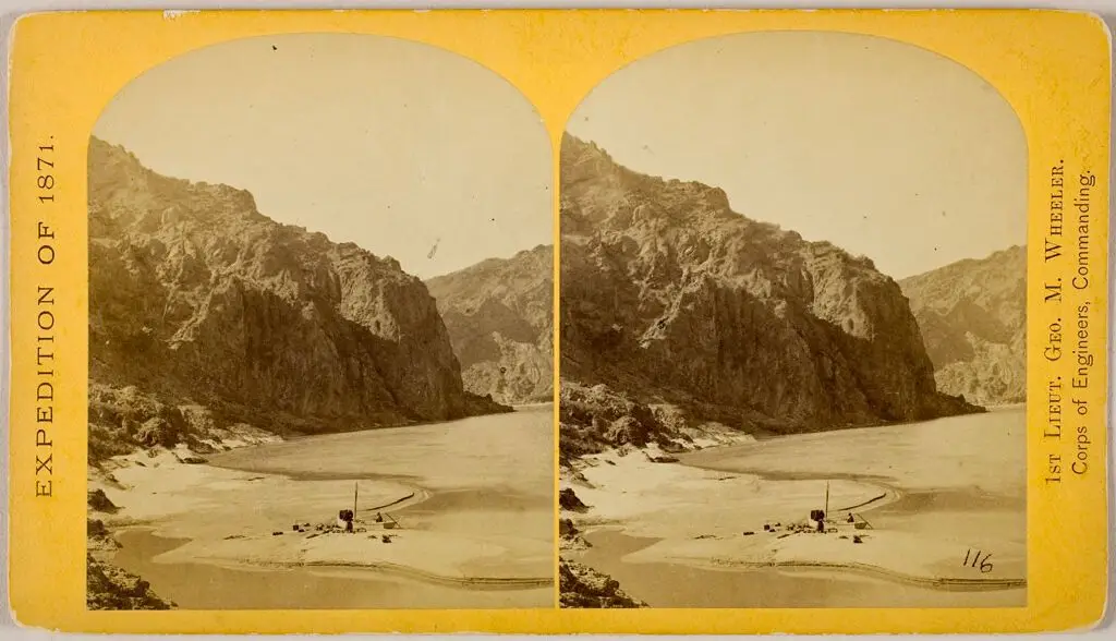 First halt within the Black Cañon by Timothy H. O'Sullivan