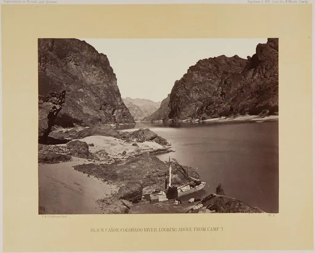 Black Canon, Colorado River, Looking Above from Camp 7 by Timothy H. O'Sullivan