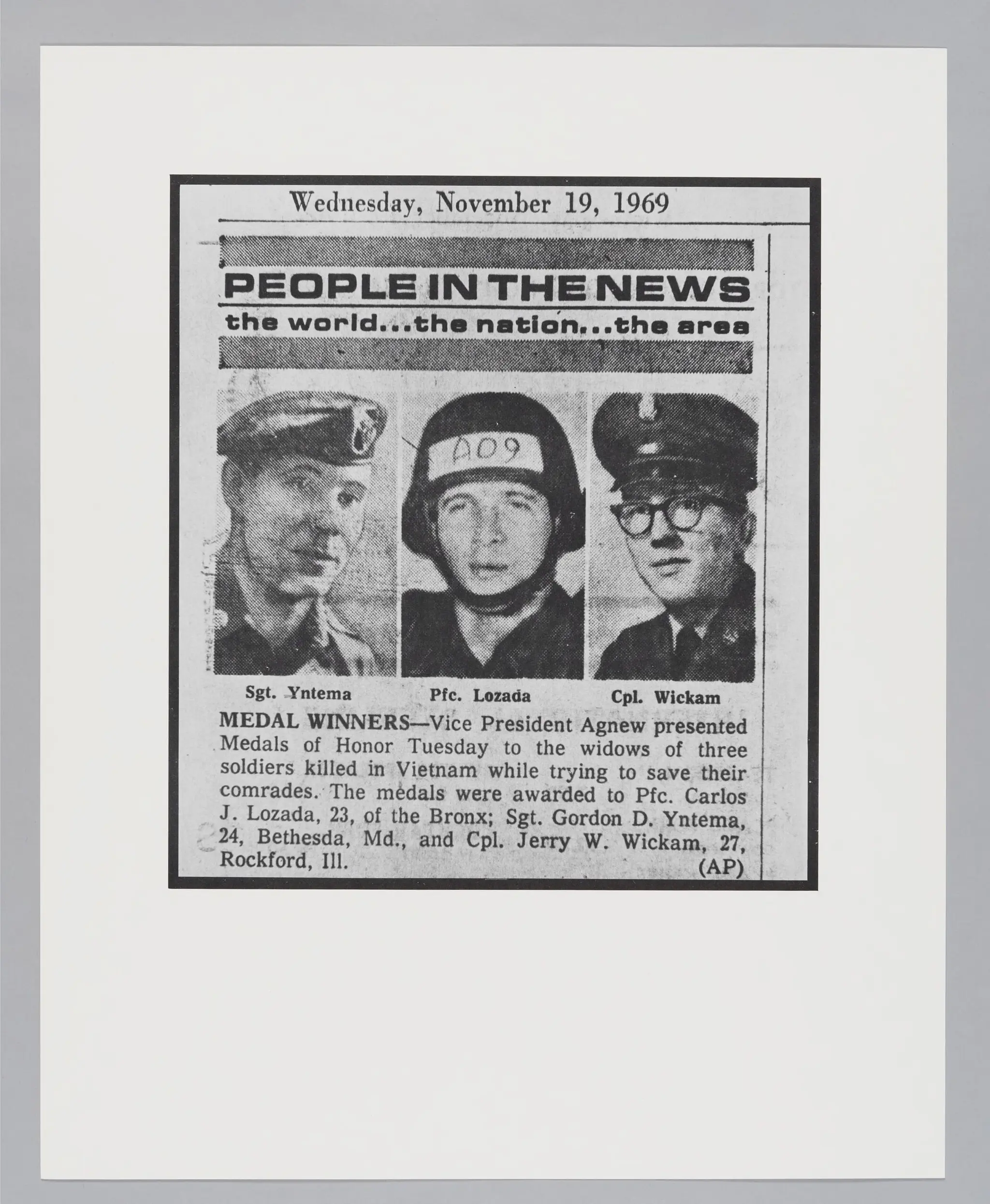 Untitled ("Medal Winners") by Donald Blumberg