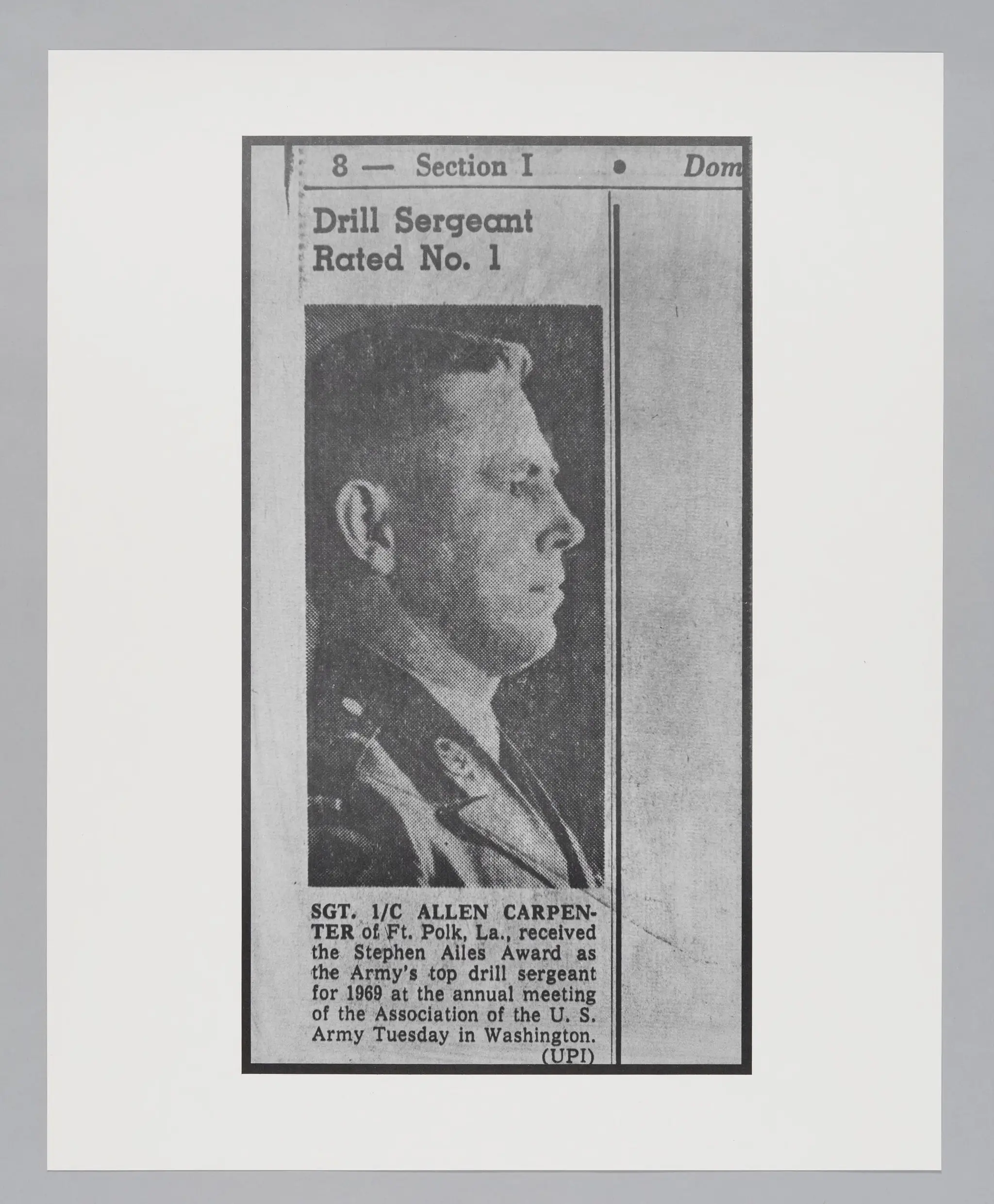 Untitled ("Drill Sergeant Rated No. 1") by Donald Blumberg