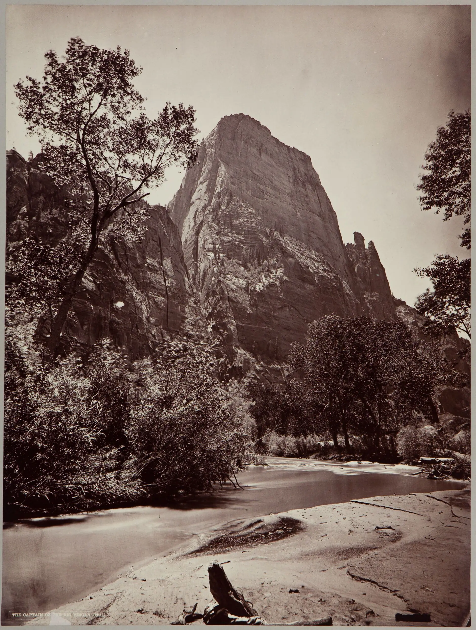The Captain of the Rio Virgen, Utah by John K. Hillers