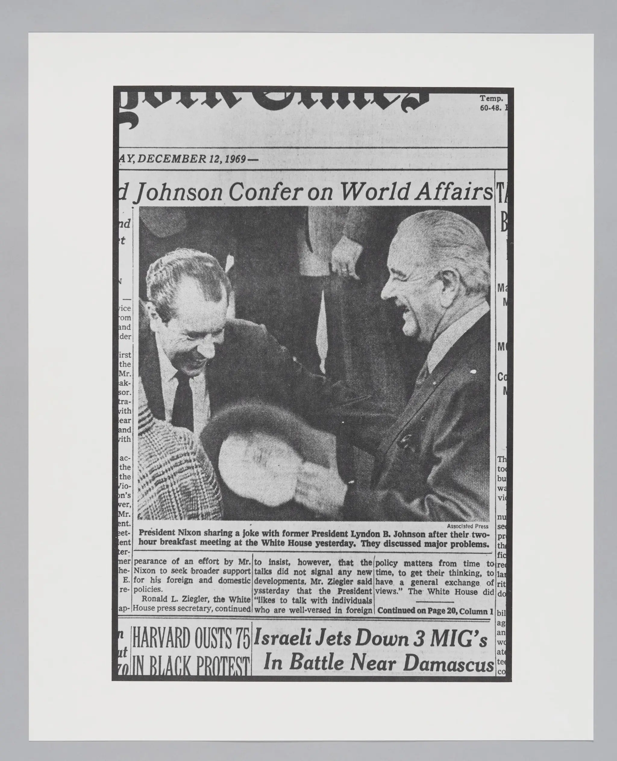 Untitled ("President Nixon Sharing a Joke") by Donald Blumberg