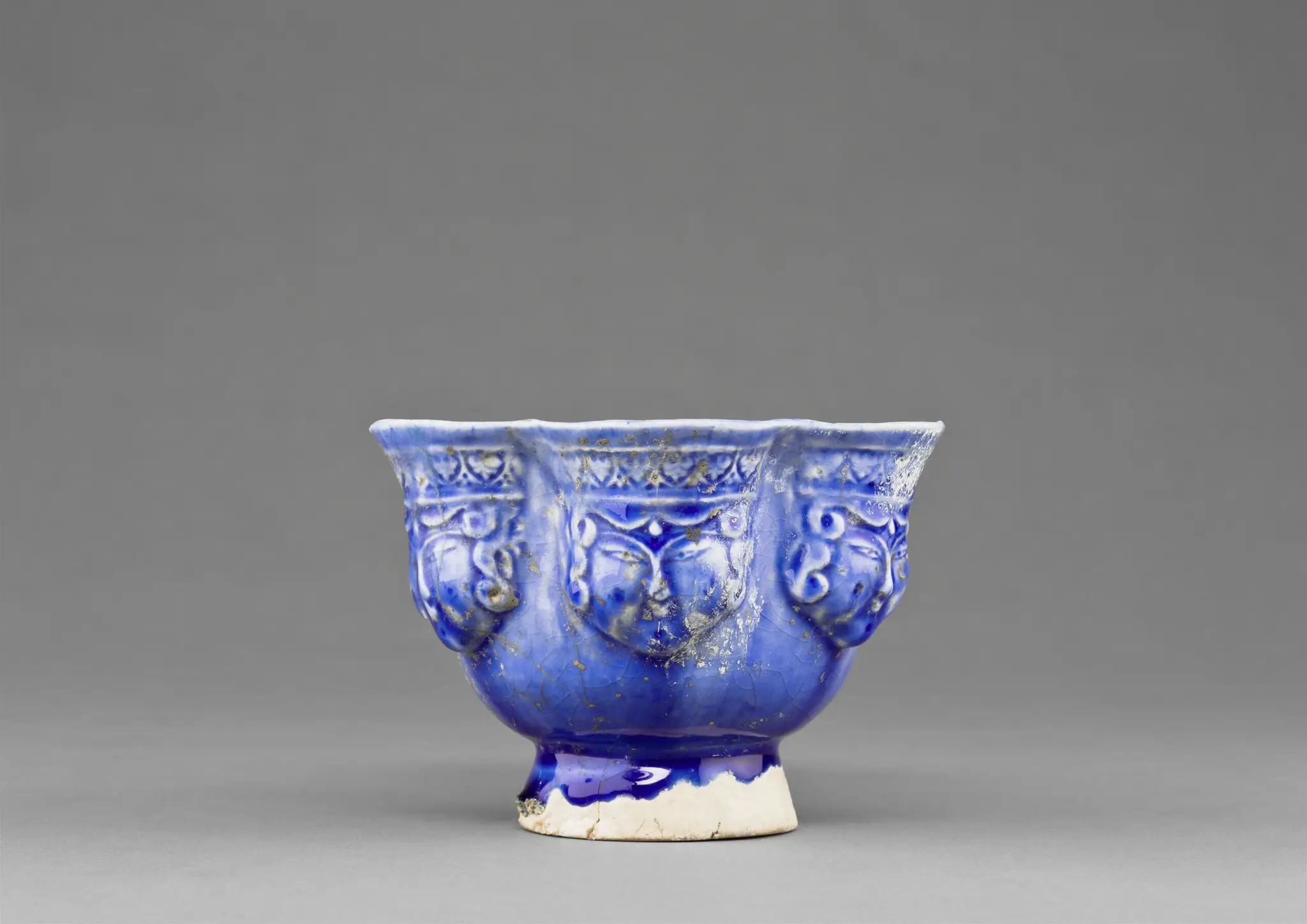 Cup with Lobed Rim and Human Faces by Unknown artist