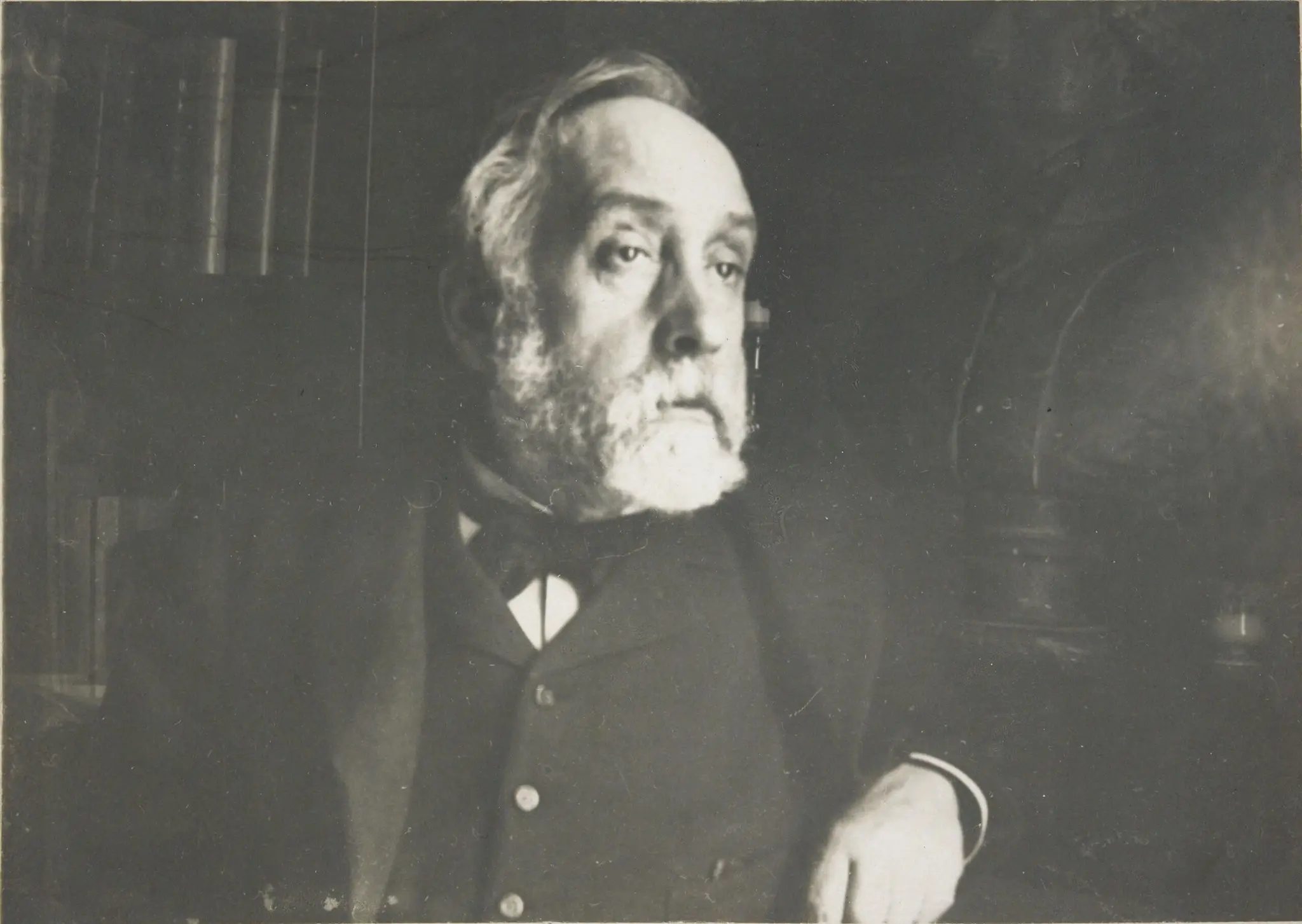 Untitled (self-portrait in library) by Hilaire-Germain-Edgar Degas