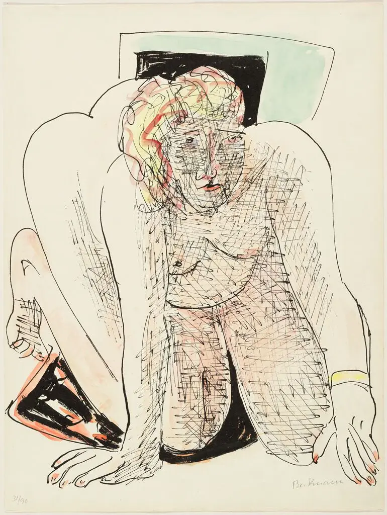 Crawling Woman, from the portfolio "Day and Dream" by Max Beckmann