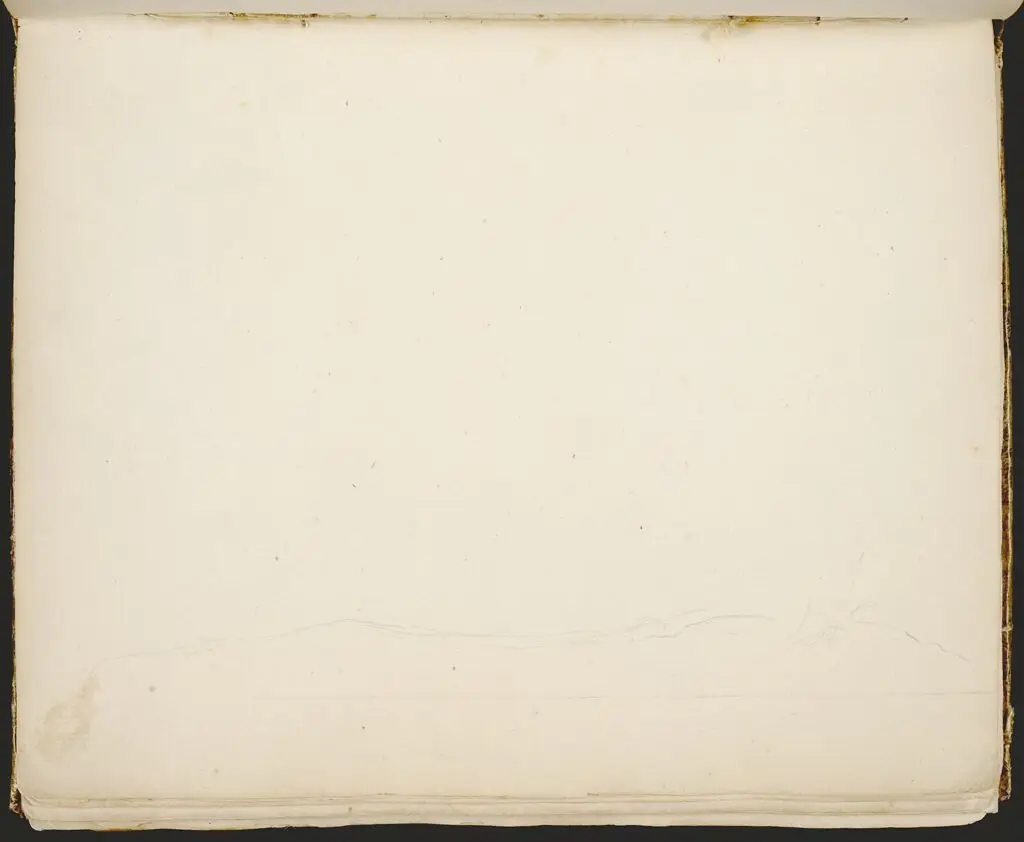 Faint Sketch of a Landscape; verso: blank by Sir Joshua Reynolds
