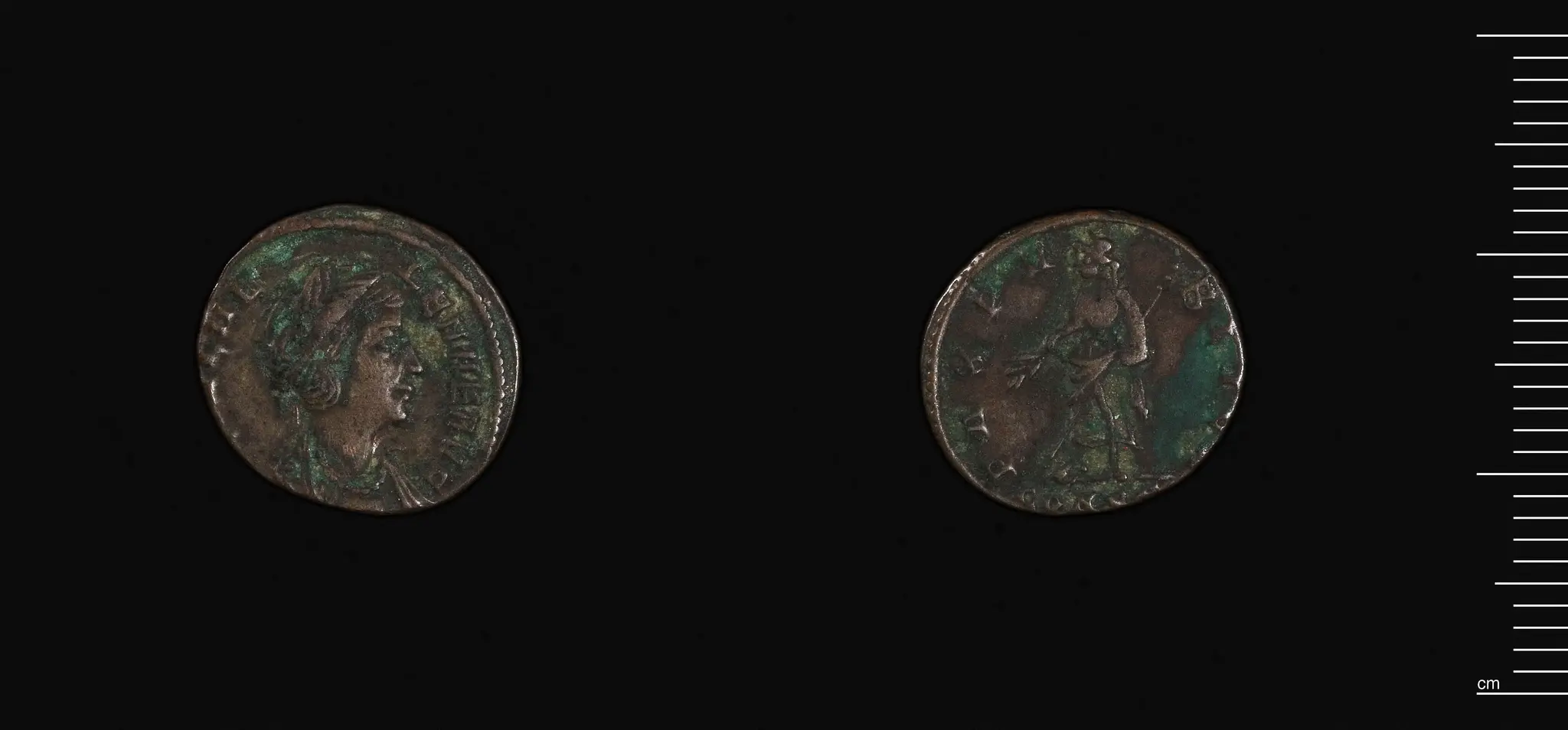 Bronze Coin of Helena, Constantinople by Helena