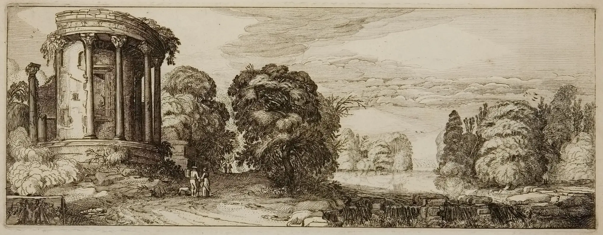 The Temple of the Sibyl at Tivoli by Jan van de Velde II