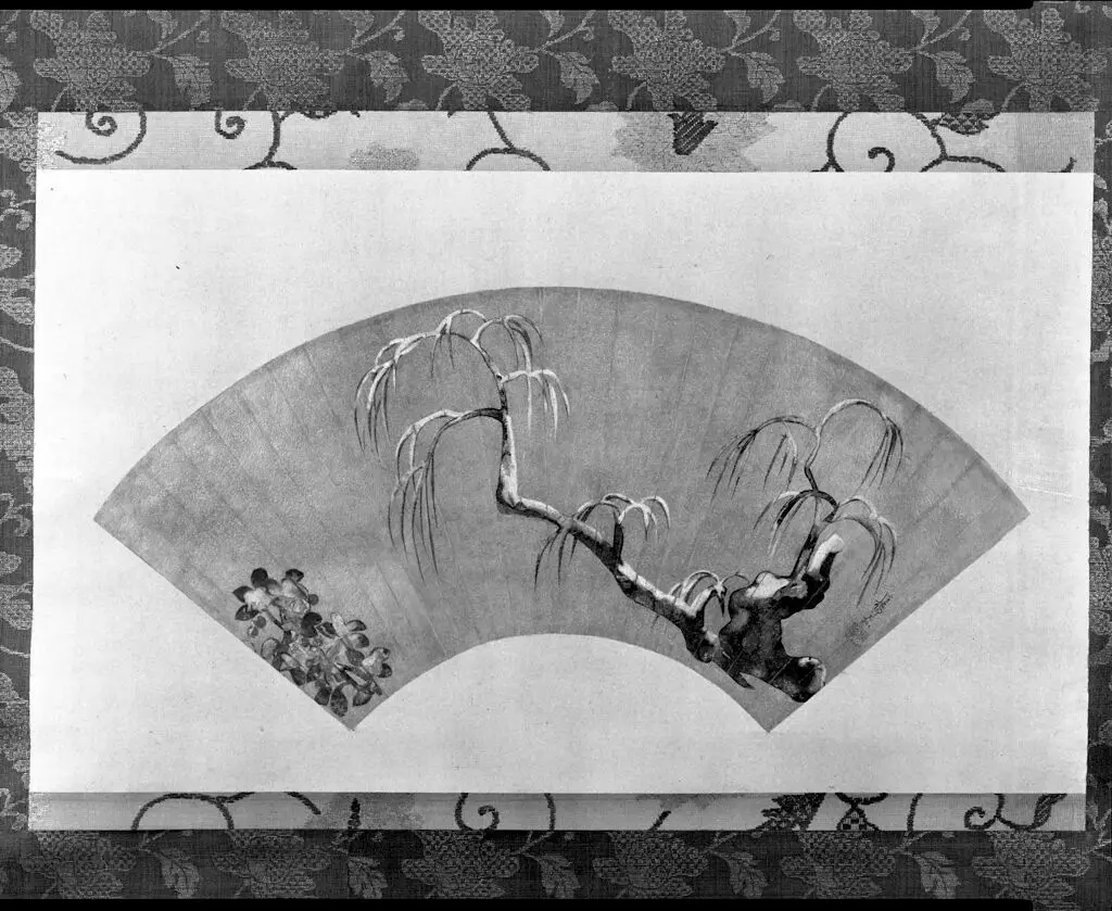 Willow in Snow by Ogata Kōrin 尾形光琳