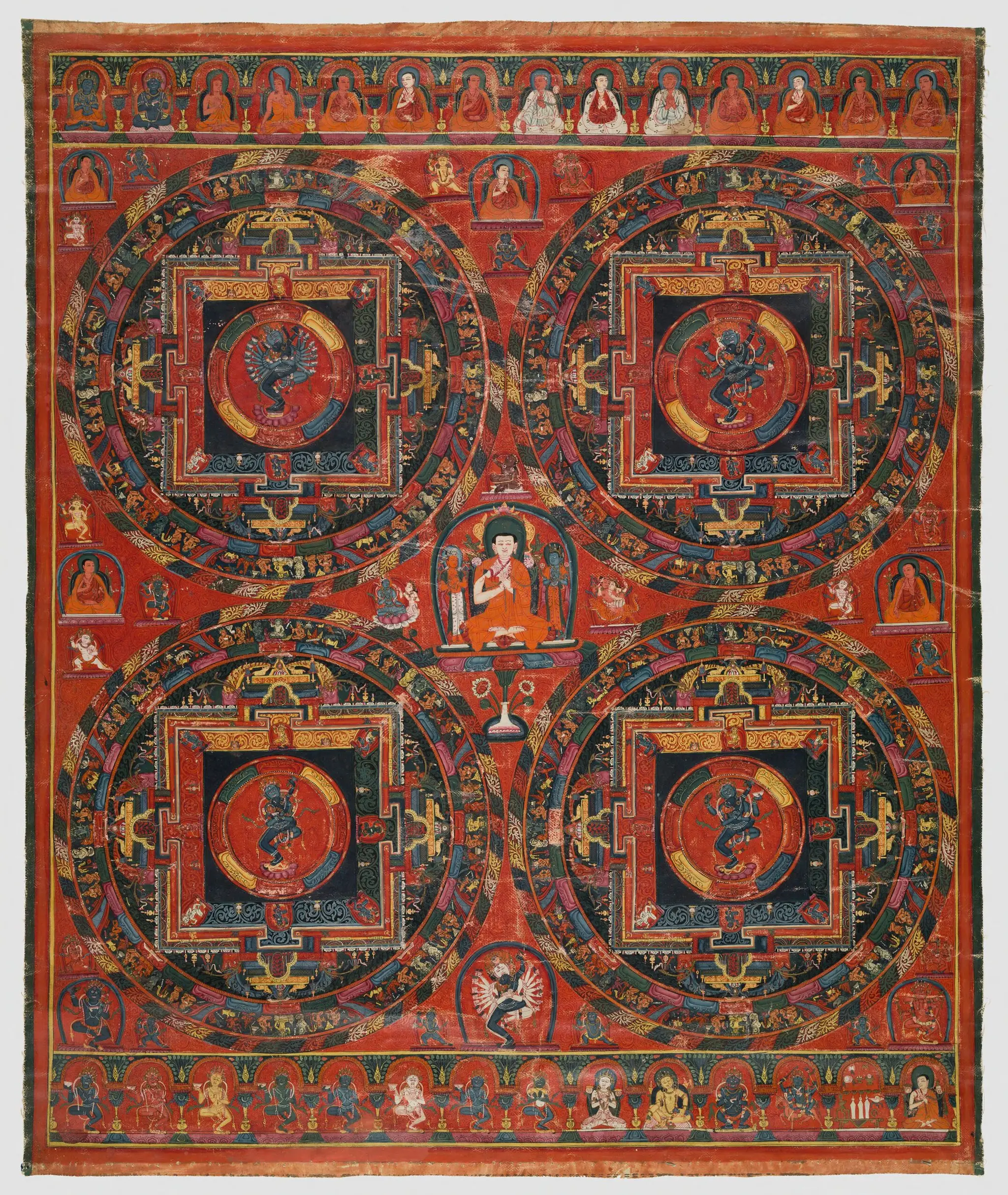 Four-circle Hevajra Mandala by Unknown artist