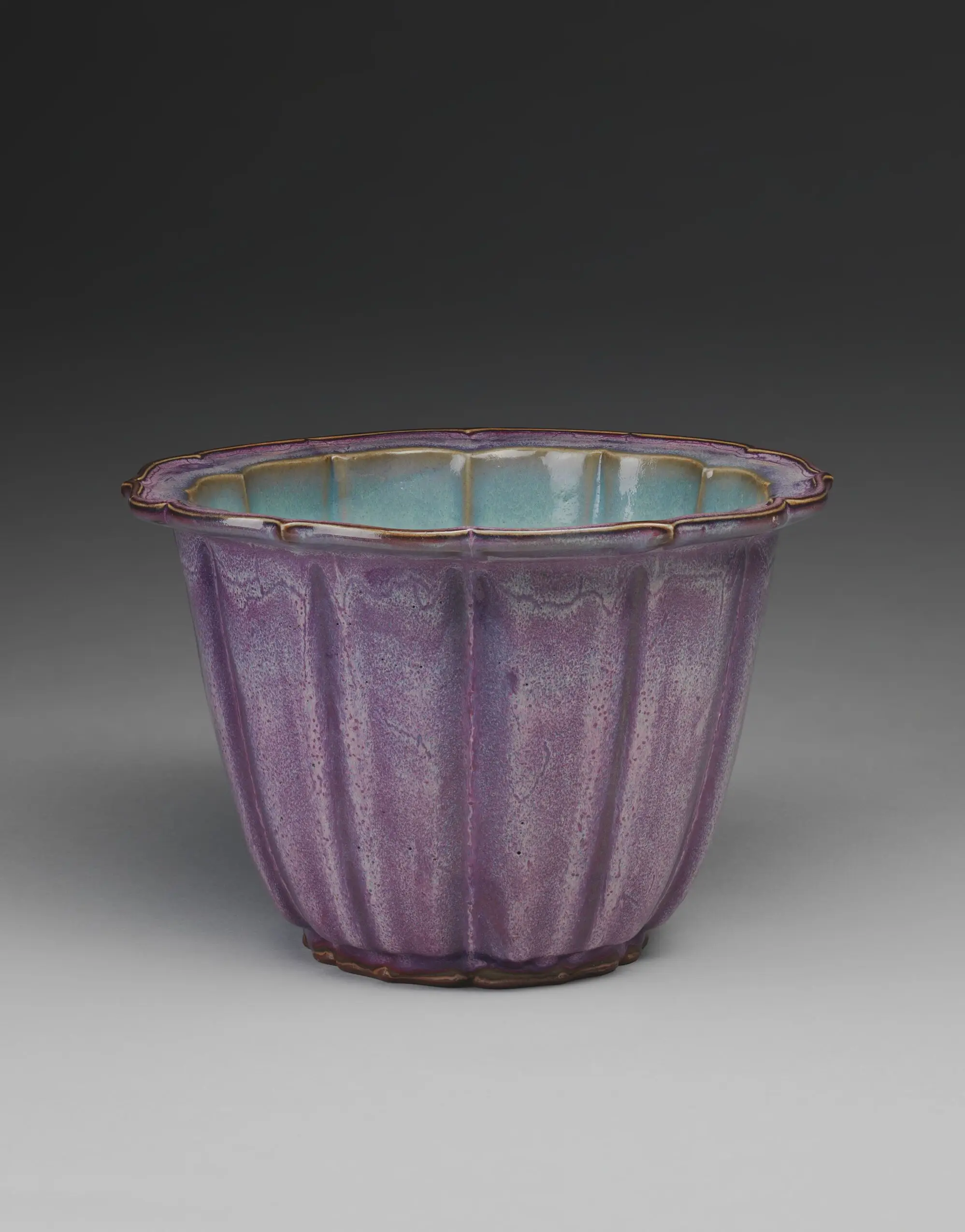 Lobed Flowerpot with Bracketed Foliate Rim by Unknown artist