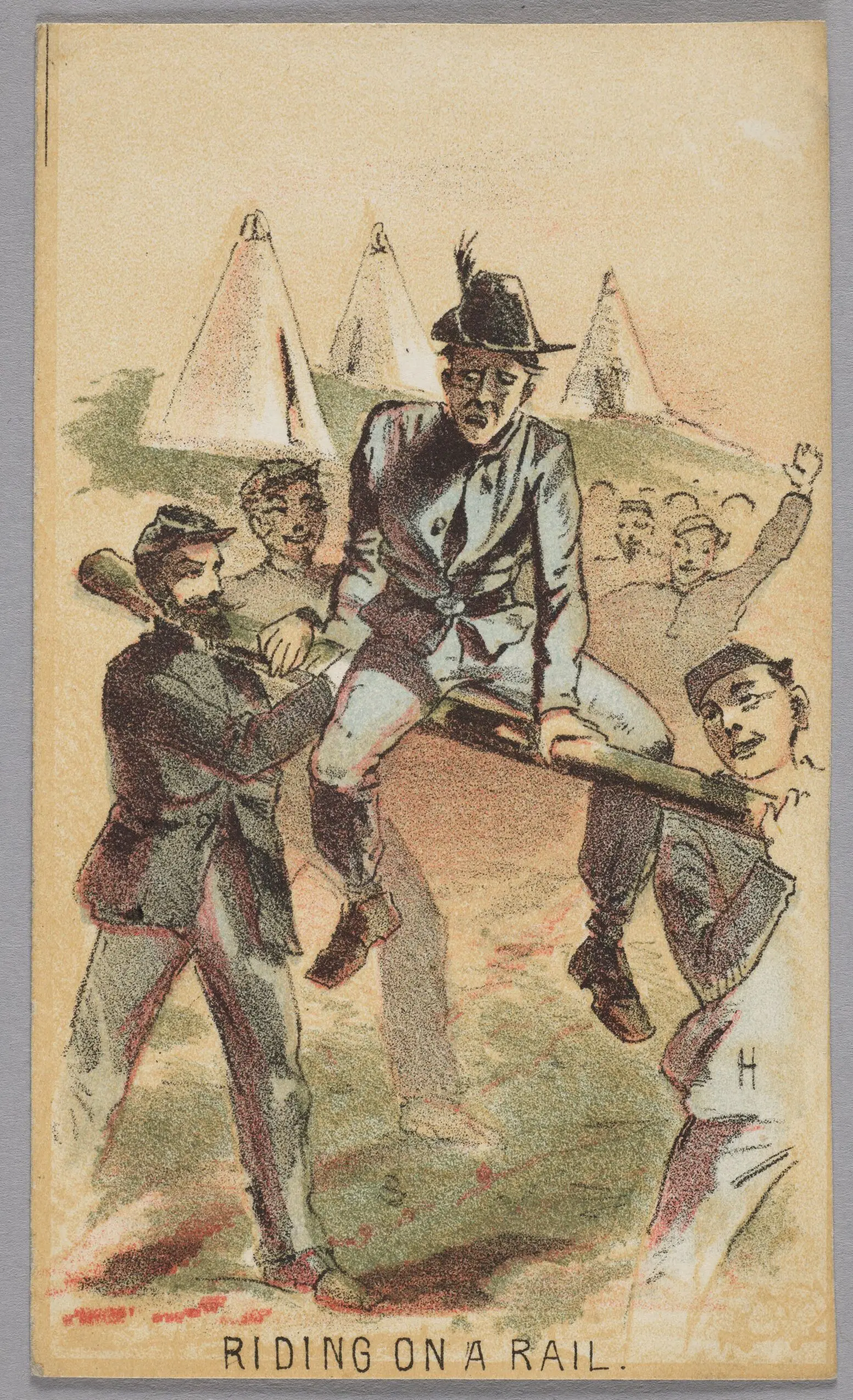 Riding on a Rail by Winslow Homer