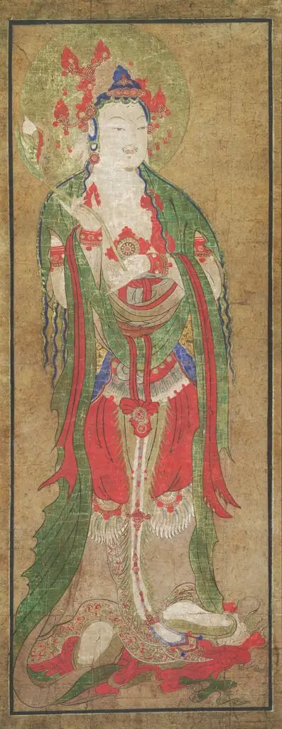 Standing Bodhisattva Holding a Lotus Bud by Unknown artist