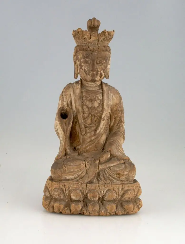 Crowned Bodhisattva Seated on a Lotus Base by Unknown artist